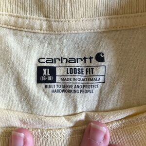 Carhartt Pocket T Shirt Mens Size X Large Loose Fit Yellow
